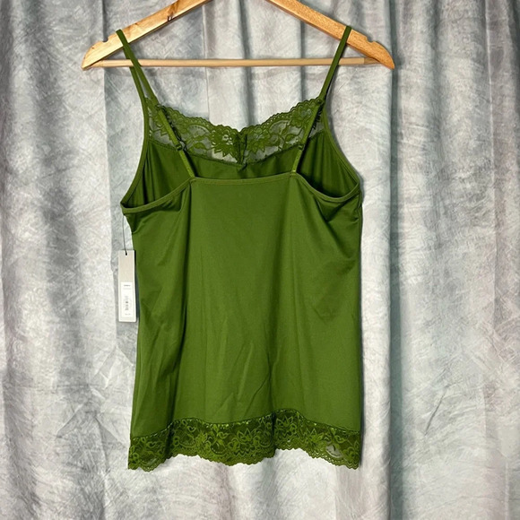 Apt. 9 NWT Cactus/Olive Lace Trim Camisole - size Medium - Picture 8 of 11